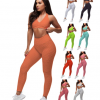 Women's 2 Piece Tracksuit Yoga Suit Ruched Butt Lifting White Black Red Spandex Fitness Gym Workout Running High Waist Leggings Bra Top Sport Activewear Tummy Control Butt Lift 4 Way Stretch