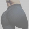 Women's High Waist Yoga Pants Ruched Butt Lifting Jacquard Leggings Tummy Control Butt Lift White Black Yellow Spandex Fitness Gym Workout Running Sports Activewear Stretchy Skinny Slim