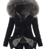 Womens Faux Fur Black Winter Jacket